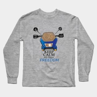 Keep Calm and choose Freedom-Digital Painting Long Sleeve T-Shirt